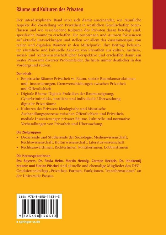 Produktbild: R&auml;ume und Kulturen des Privaten