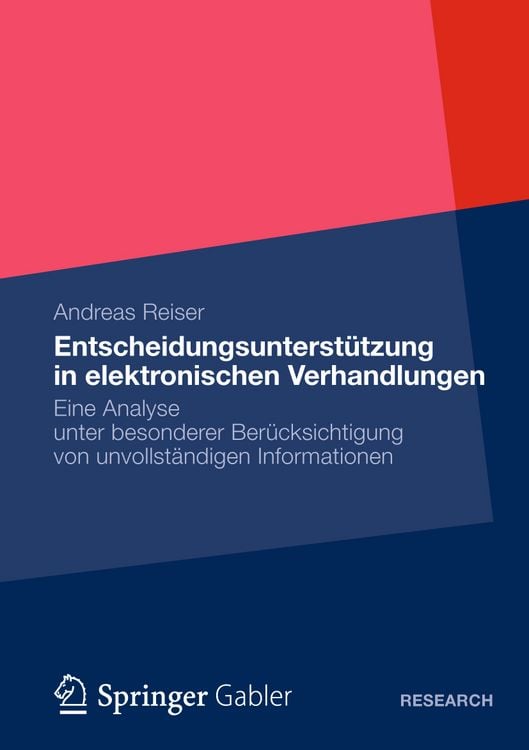 Produktbild: Entscheidungsunterst&uuml;tzung in elektronischen Verhandlungen