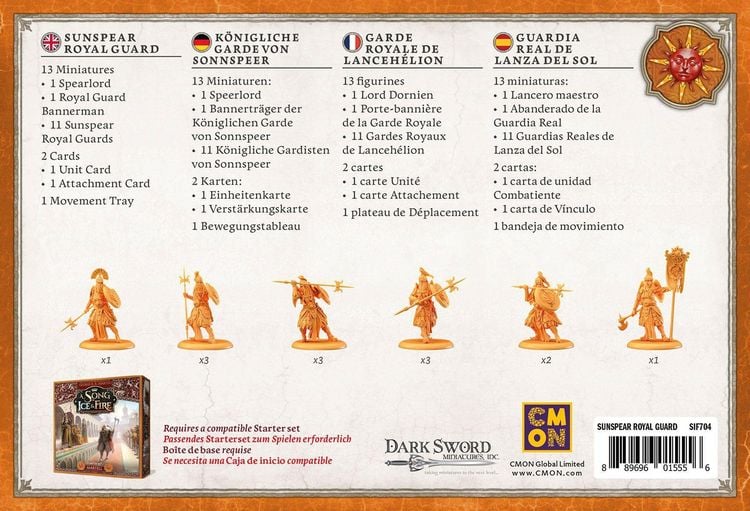 Produktbild: Lang, E: Song of Ice & Fire - Sunspear Royal Guard