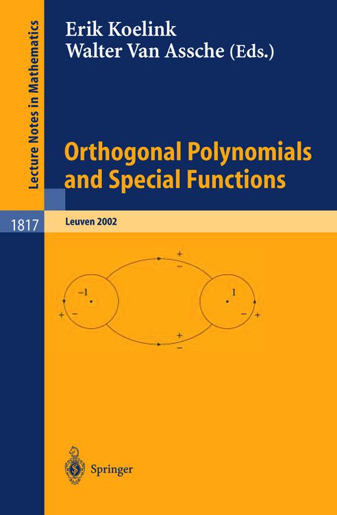 Produktbild: Orthogonal Polynomials and Special Functions