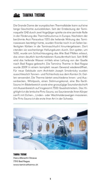 Produktbild: Spa-Wandern Schweiz