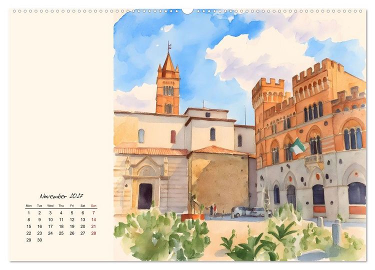 Produktbild: Round trip through Tuscany (High Quality Premium Wall Calendar 2027 DIN A2 landscape),CALVENDO 12 Month Wall Calendar