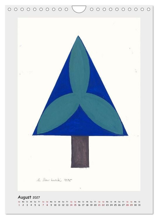 Produktbild: Anton Stankowski. B&auml;ume (Wandkalender 2027 DIN A4 hoch), CALVENDO Monatskalender