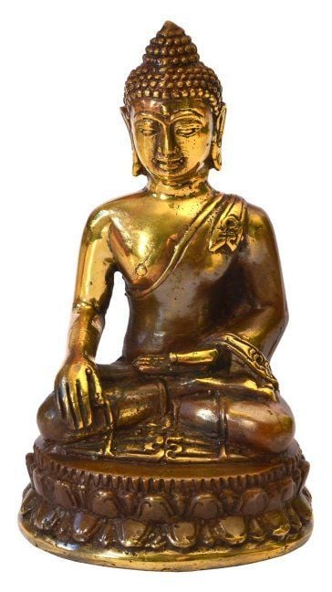 Produktbild: "Thai Buddha" Messing antik 4 x 8 cm