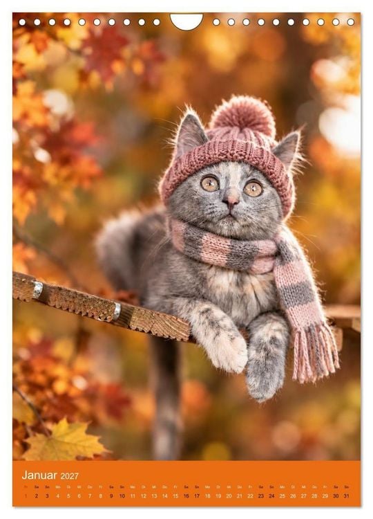 Produktbild: Goldener Herbst Eine tierische Fantasiewelt (Wandkalender 2027 DIN A4 hoch), CALVENDO Monatskalender