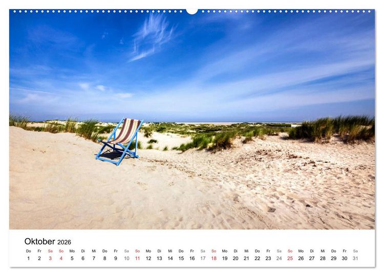 Produktbild: Borkum - Inselblicke (hochwertiger Premium Wandkalender 2026 DIN A2 quer), Kunstdruck in Hochglanz