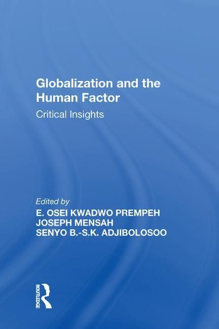 Produktbild: Mensah, J: Globalization and the Human Factor