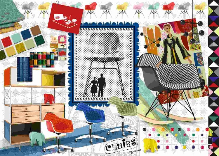 Produktbild: Erwachsenenpuzzle 1000 Teile - Eames Design Spectrum