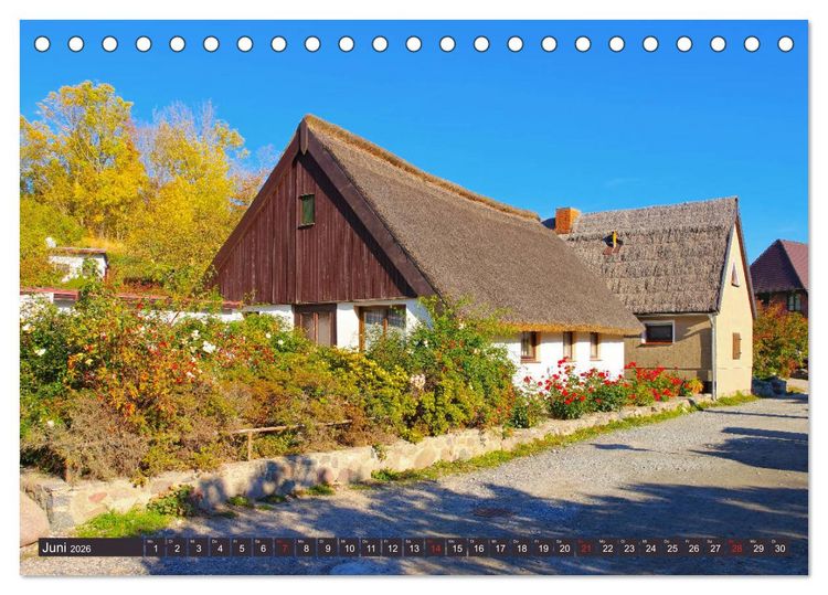 Produktbild: Kap Arkona und das alte Fischerdorf Vitt (Tischkalender 2026 DIN A5 quer), CALVENDO Monatskalender
