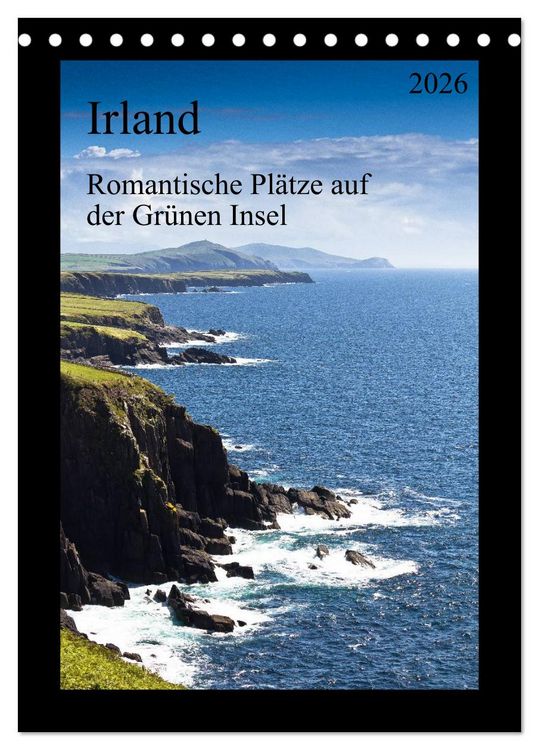 Produktbild: Irland - Romantische Pl&auml;tze auf der Gr&uuml;nen Insel (Tischkalender 2026 DIN A5 hoch), CALVENDO Monatskalender