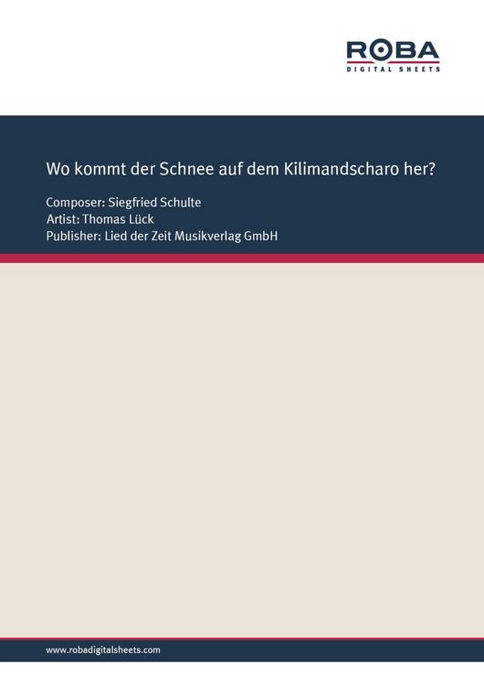 Produktbild: Wo kommt der Schnee auf dem Kilimandscharo her?