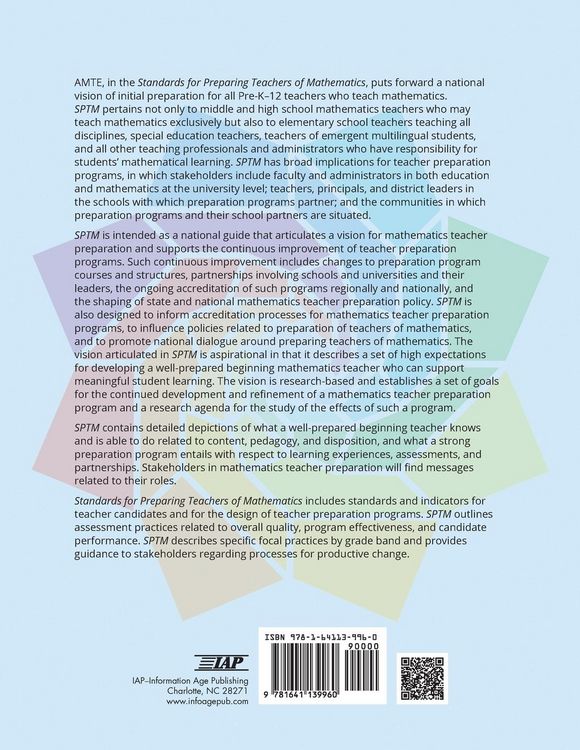Produktbild: Standards for Preparing Teachers of Mathematics