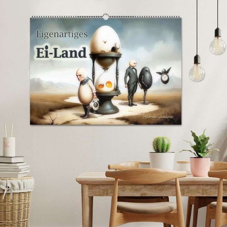 Produktbild: Eigenartiges Ei-Land (Wandkalender 2026 DIN A2 quer), CALVENDO Monatskalender