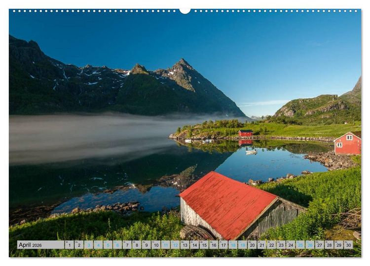 Produktbild: Sommer in Norwegen (Wandkalender 2026 DIN A2 quer), CALVENDO Monatskalender