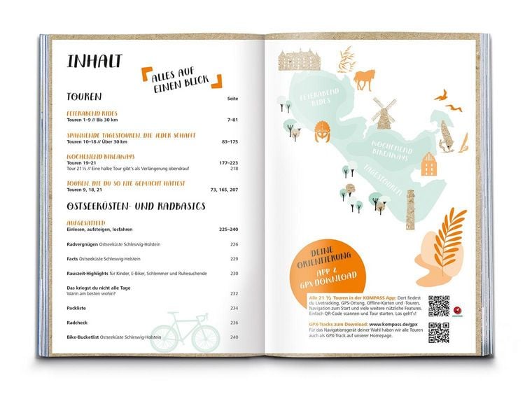 Produktbild: KOMPASS Radvergn&uuml;gen Ostseek&uuml;ste Schleswig-Holstein