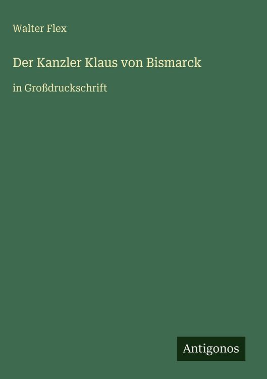 Produktbild: Der Kanzler Klaus von Bismarck