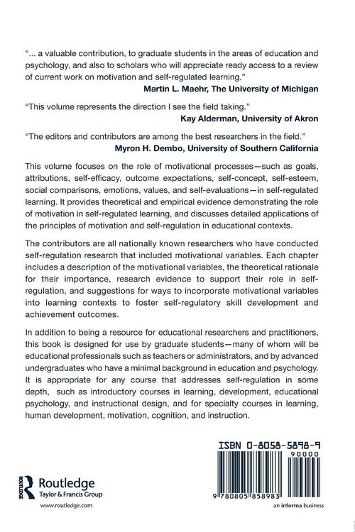 Produktbild: Motivation and Self-Regulated Learning