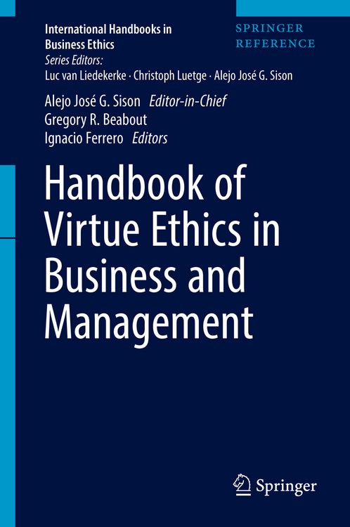 Produktbild: Handbook of Virtue Ethics in Business and Management