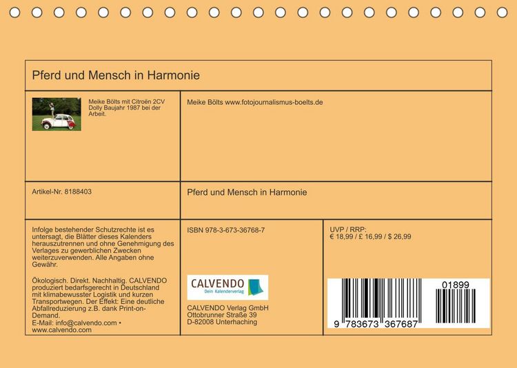 Produktbild: Pferd und Mensch in Harmonie (Tischkalender 2022 DIN A5 quer)