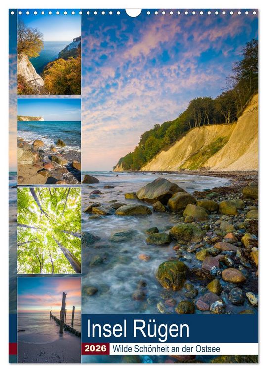 Produktbild: Insel R&uuml;gen - Wilde Sch&ouml;nheit an der Ostsee (Wandkalender 2026 DIN A3 hoch), CALVENDO Monatskalender