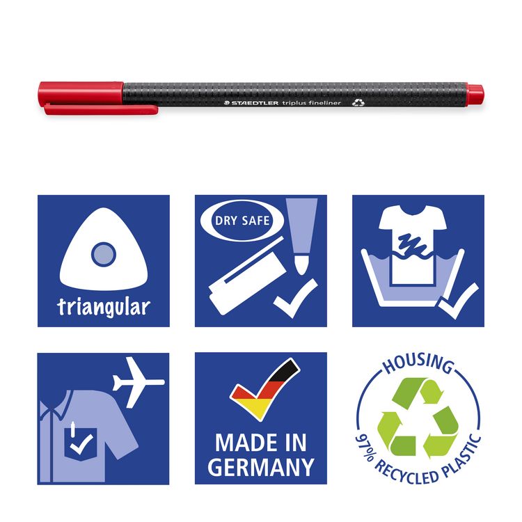 Produktbild: STAEDTLER triplus fineliner 334 Fineliner, 10er Set, 334 C10