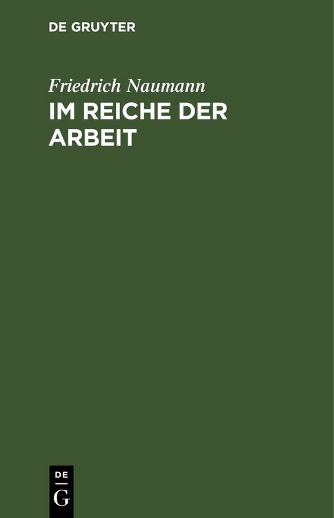 Produktbild: Im Reiche der Arbeit