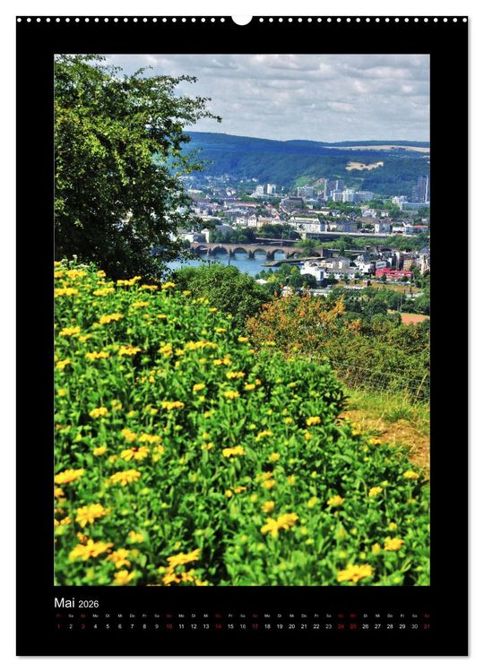 Produktbild: Koblenzer Blick Winkel (hochwertiger Premium Wandkalender 2026 DIN A2 hoch), Kunstdruck in Hochglanz