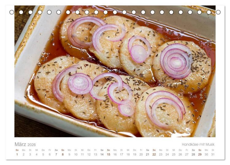 Produktbild: Der K&auml;sekalender Edel und lecker (Tischkalender 2026 DIN A5 quer), CALVENDO Monatskalender