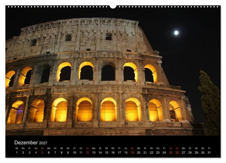 Produktbild: Vade mecum Romam - Geh mit mir nach Rom (hochwertiger Premium Wandkalender 2027 DIN A2 quer), Kunstdruck in Hochglanz
