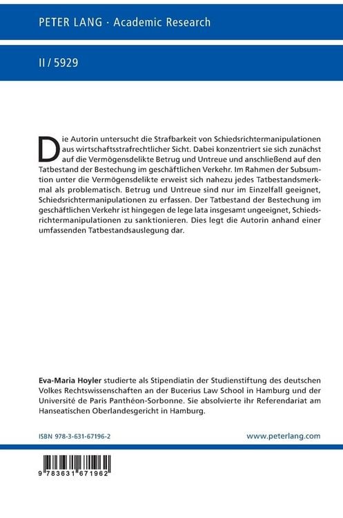 Produktbild: Schiedsrichtermanipulationen aus wirtschaftsstrafrechtlicher Sicht