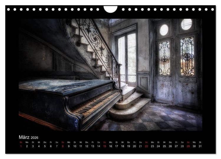 Produktbild: Lost Places - vergessene orte vergessener glanz (Wandkalender 2026 DIN A4 quer), CALVENDO Monatskalender