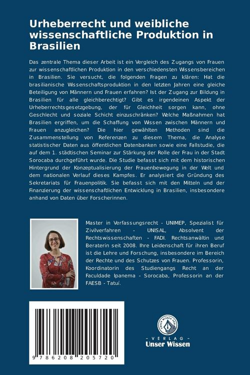Produktbild: Urheberrecht und weibliche wissenschaftliche Produktion in Brasilien