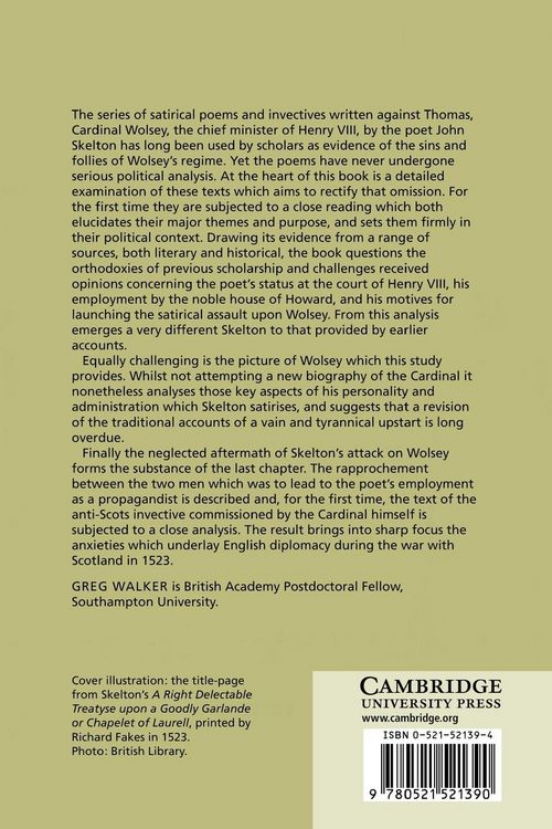 Produktbild: John Skelton and the Politics of the 1520s