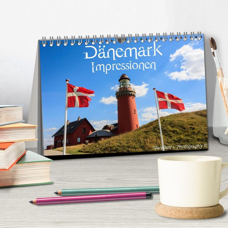 Produktbild: D&auml;nemark Impressionen (Tischkalender 2026 DIN A5 quer), CALVENDO Monatskalender