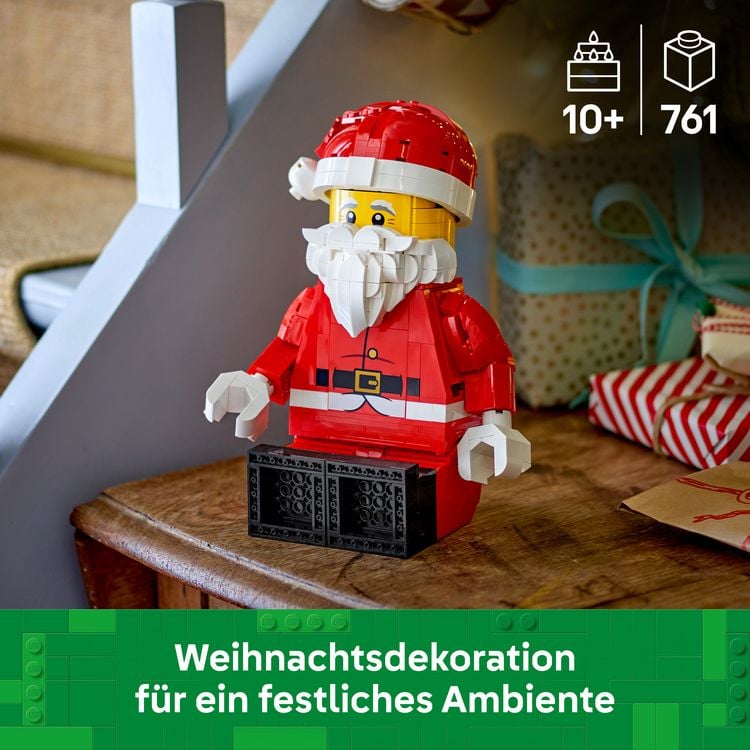 Produktbild: LEGO Gro&szlig;e Weihnachtsmann-Minifigur Weihnachtliches Bauspielzeug 40820