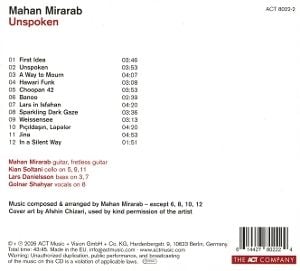 Produktbild: Mirarab, M: Unspoken (Digipak)