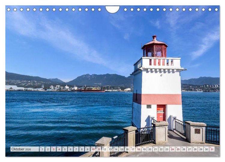 Produktbild: VANCOUVER K&uuml;stencharme und Urbanit&auml;t (Wandkalender 2026 DIN A4 quer), CALVENDO Monatskalender