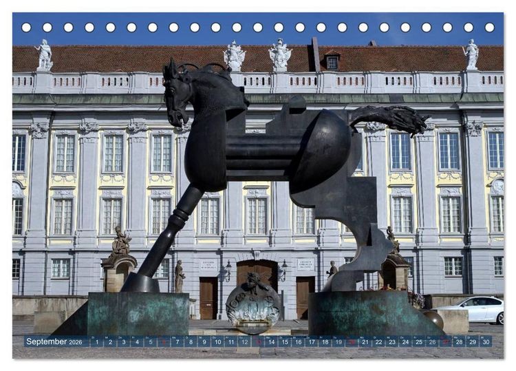 Produktbild: Die Residenzstadt Ansbach (Tischkalender 2026 DIN A5 quer), CALVENDO Monatskalender