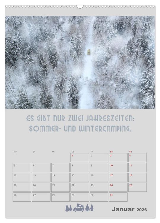 Produktbild: Vanlife - Hotel kann jeder! (Wandkalender 2026 DIN A2 hoch), CALVENDO Monatskalender