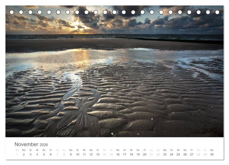Produktbild: Amrum - Nordseeinsel im Wechsel der Gezeiten (Tischkalender 2026 DIN A5 quer), CALVENDO Monatskalender