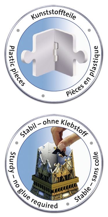 Produktbild: 3D Puzzle Ravensburger Eiffelturm Bauwerke 216 Teile