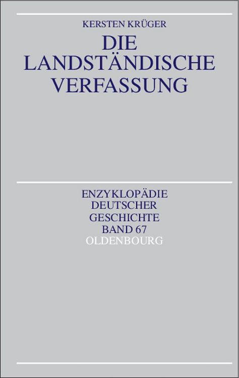 Produktbild: Die Landst&auml;ndische Verfassung