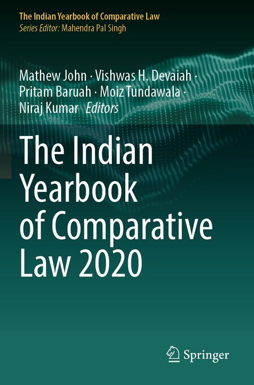 Produktbild: The Indian Yearbook of Comparative Law 2020