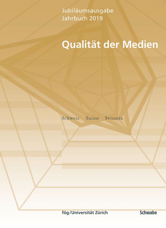 Produktbild: Jahrbuch 2019 Qualit&auml;t der Medien