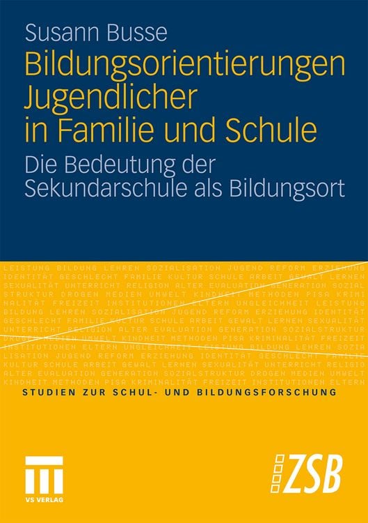 Produktbild: Bildungsorientierungen Jugendlicher in Familie und Schule