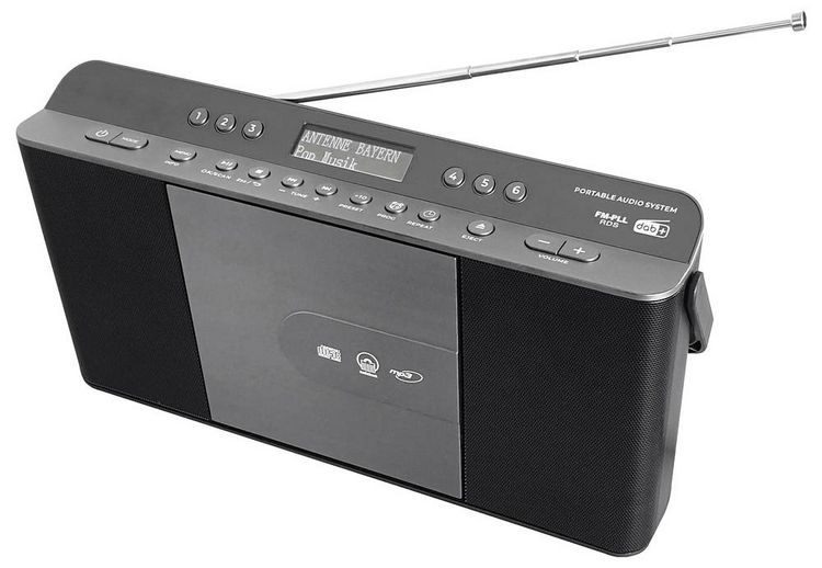 Produktbild: Soundmaster RCD1870SW CD-Radio DAB+, UKW AUX, CD, DAB+, MP3, UKW Grau, Schwarz
