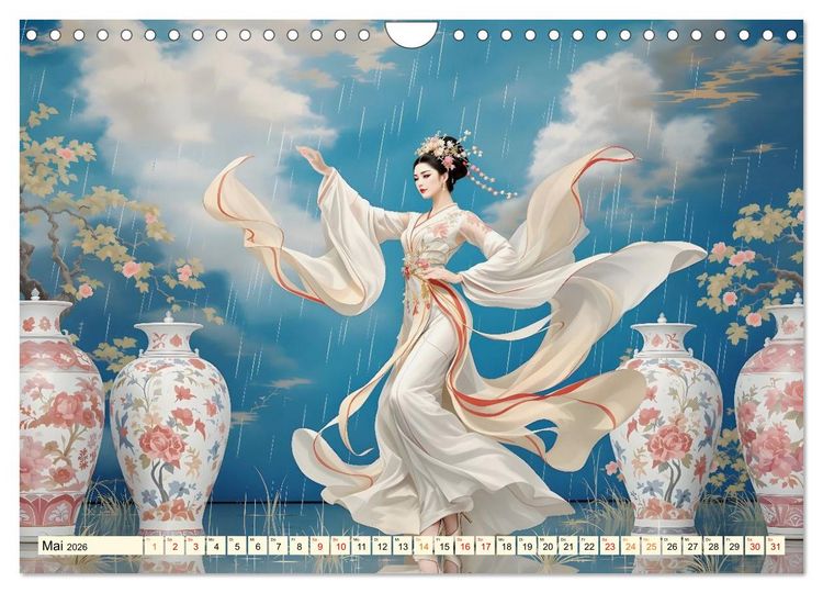 Produktbild: Rhythmus der chinesischen Anmut (Wandkalender 2026 DIN A4 quer), CALVENDO Monatskalender