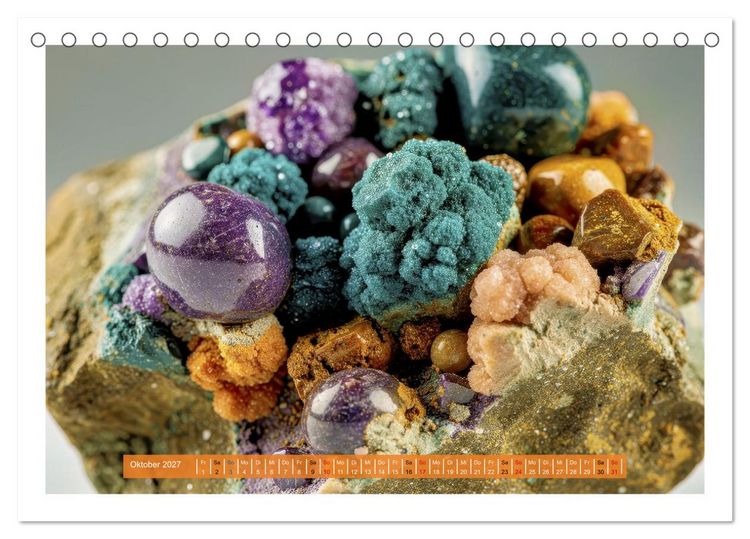 Produktbild: Edelsteine und Kristalle - Makro (Tischkalender 2027 DIN A5 quer), CALVENDO Monatskalender