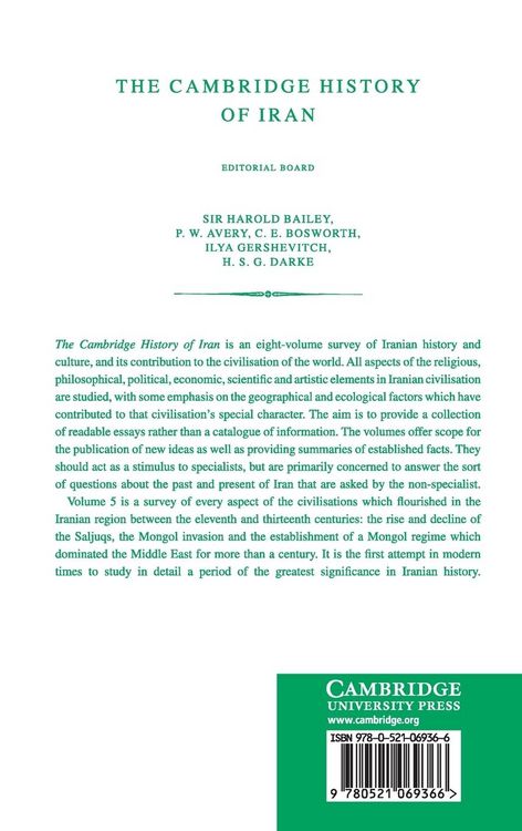 Produktbild: The Cambridge History of Iran