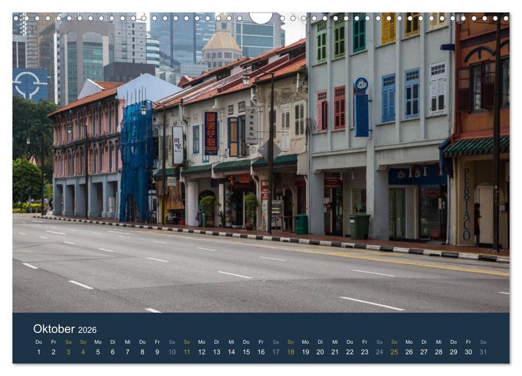Produktbild: Singapur bei Nacht und Tag (Wandkalender 2026 DIN A3 quer), CALVENDO Monatskalender